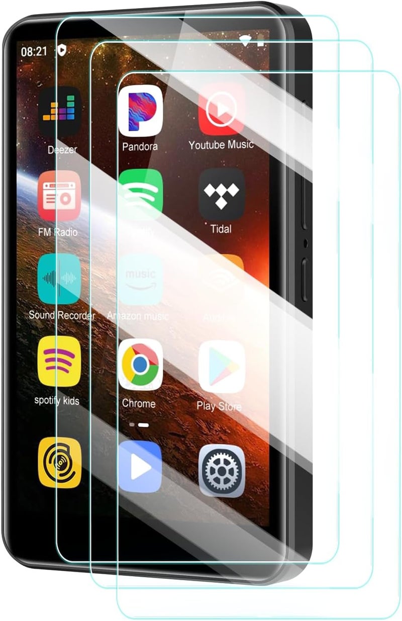 UYRUREL Screen Protector for Diofox MP3 Player 4-inch Touch Screen MP3 Player, High-definition Scratch Resistant Film,HD Clear, Bubble Free with Easy Installation Kit, 3 Pack. - Image 1